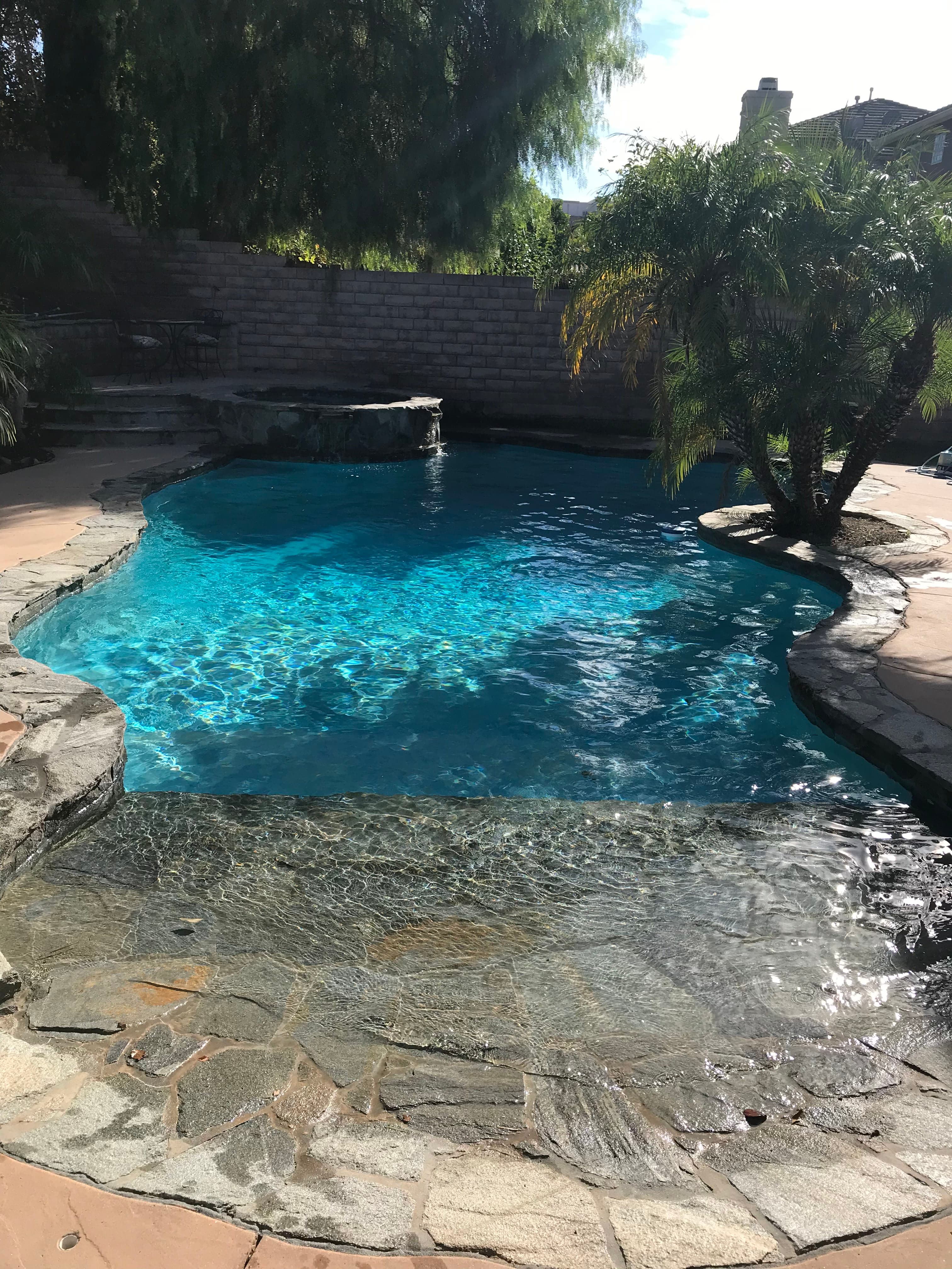 Pool before our service